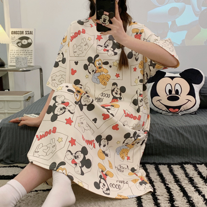 2025 nuevo pijama de perro de jade Gui mujer de verano de mangas cortas lindas y tamaño grande pijama de dibujos animados ropa para el hogar se puede usar