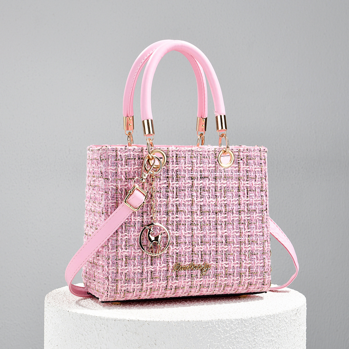 2026 nueva tendencia de moda pequeña fragancia bolso de mano Lady Gaga feminino ligero textura lujosa versátil bolso de hombro