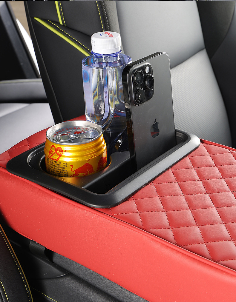 General Motors Armrest Box Heightening Pad Cup Holder Trendy Car Multifunctional Storage Accessory Interior Modification Organizer