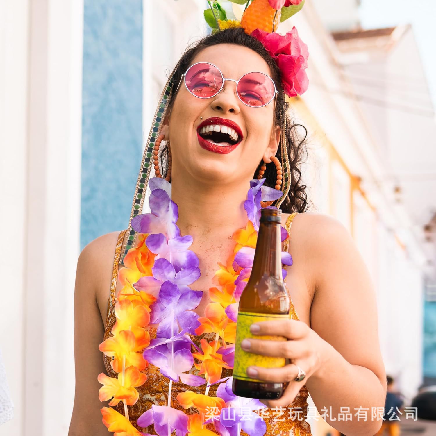 Fabricante suministro al por mayor de 36PCS guirnaldas hawaianas transfronterizas paquetes de guirnaldas opcionales de compresión de vacío