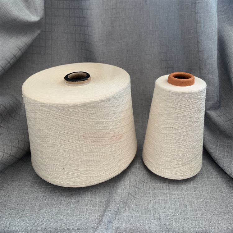 厂家批发 涤棉雪花竹节纱30支 CVC雪花竹节纱 涤棉CVC60/40 30S