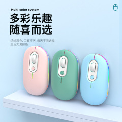 ワイヤレスマウスbluetoothオフィスノートパソコン共通男女マウス充電可能二重モード静音クロスボーダー卸売り