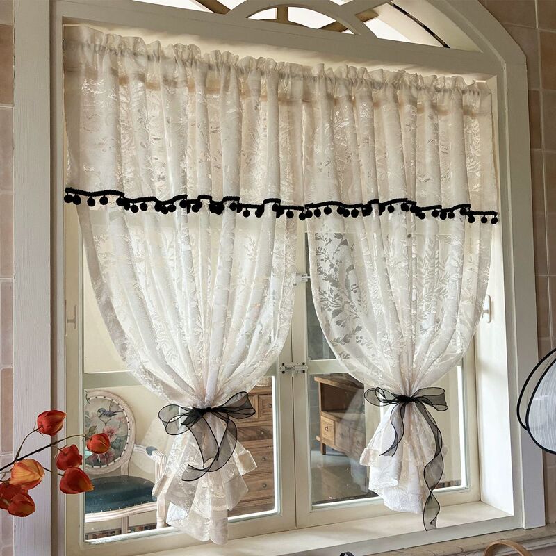 Sheer Curtains That Let Light through but Not People, Vintage-Style Lace Curtains, Sheer Curtains Available for Dropshipping, Direct Supply from Amazon's Cross-Border Source Factory Sheer Curtains That Let Light through but Not People, Vintage-Style Lace Curtains, Sheer Curtains Available for Dropshipping, Direct Supply from Amazon's Cross-Border Source Factory