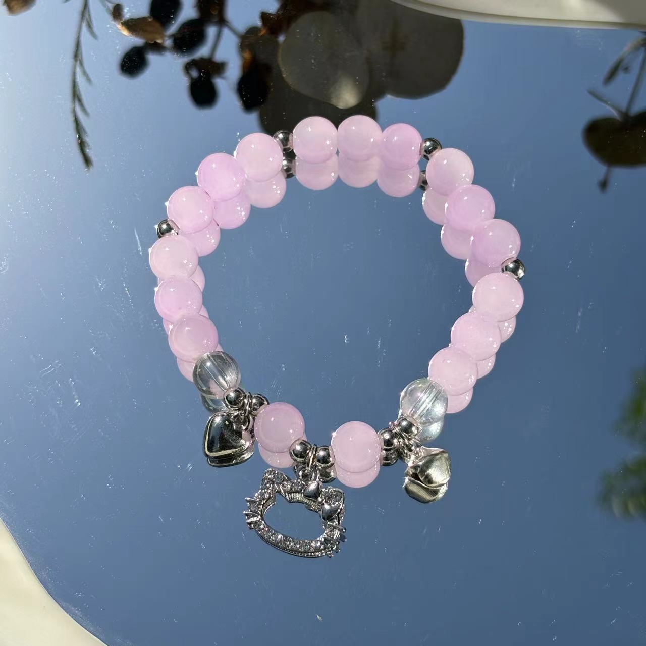 S016-KT pulsera de ópalo imitación gato (púrpura)#tamaño 362