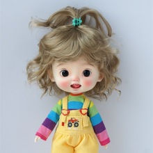 巨尤素BJD陶瓷娃娃假发blythe仿马海毛8643分小啾啾卷卷发(JD813)