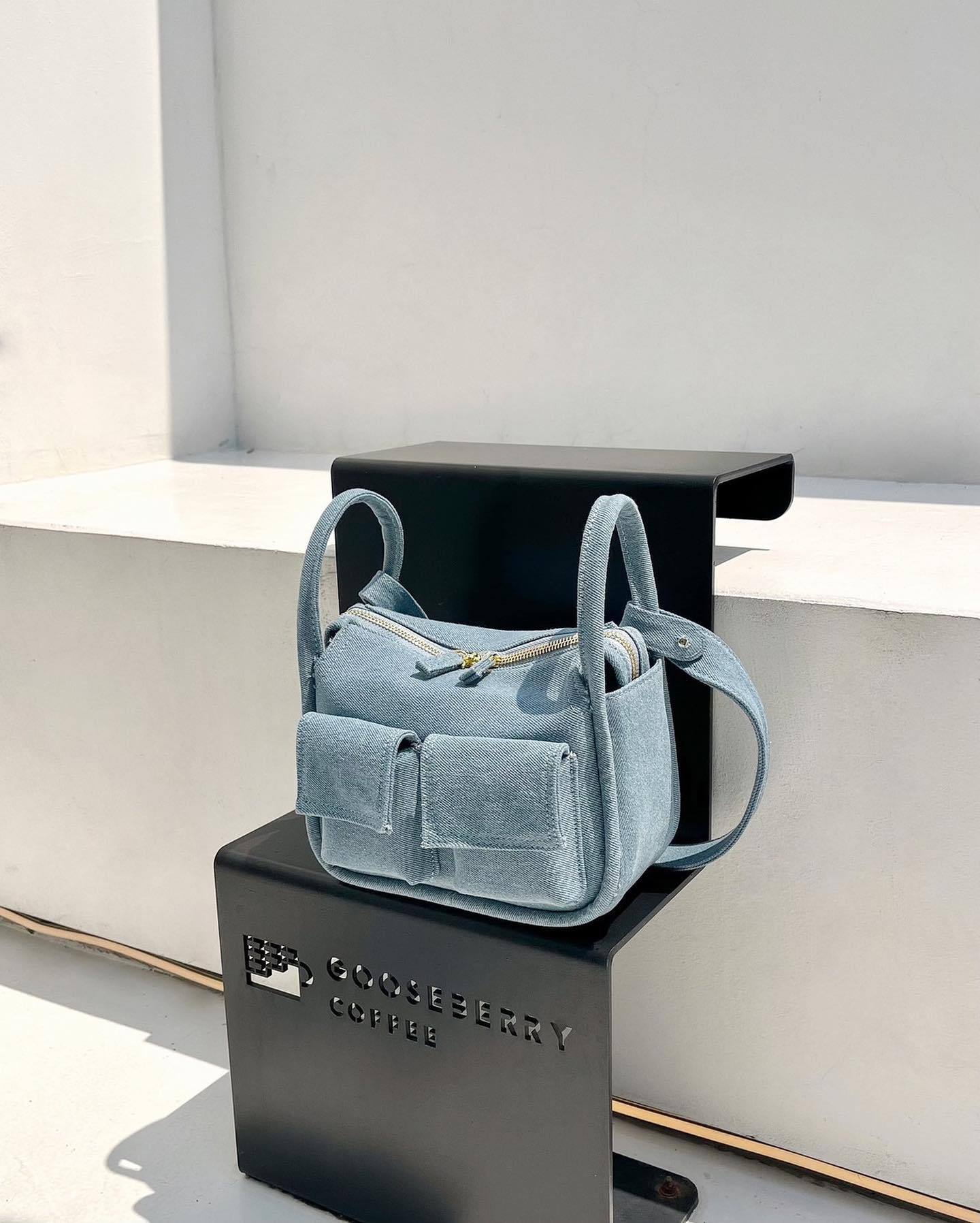 JEANS Denim bolso de las mujeres 2023 nueva lona hombro crossbody bolsa Amazon Venta caliente bolsa de suministro directo de fábrica