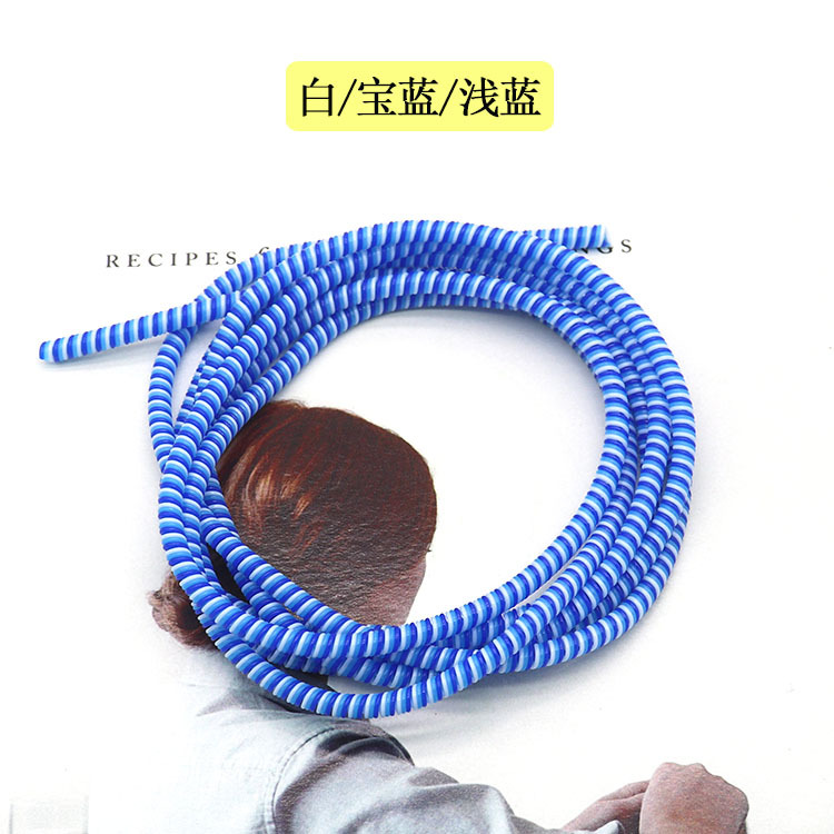 Directo de fábrica 1,4 M tres en uno cable de datos Cable de protección cable de datos manga protectora cuerda de resorte de bobinado