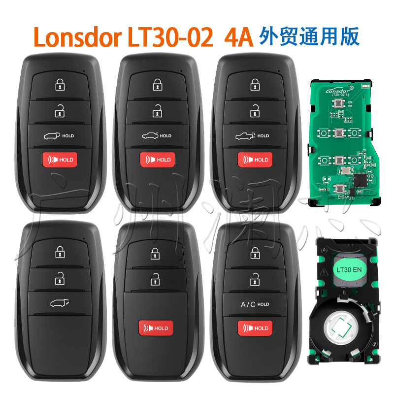 Foreign Trade Lonsdor Lt30-02 Suitable for Toyota Camry, Sienna, Rav4, Corolla 4A Smart Card Key
