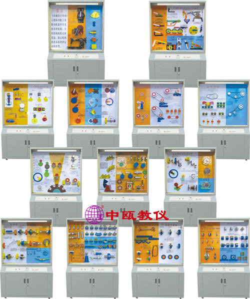 SZJ-TG103型 按键控制《机械设计基础》示教陈列柜|职业配备设施