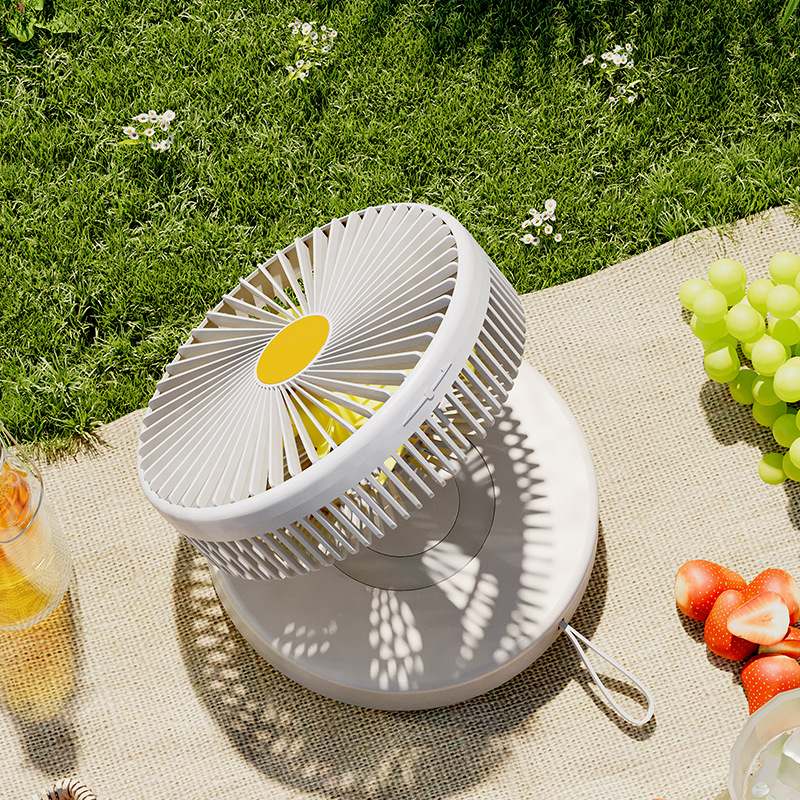 2023 New Desktop Foldable Wall-mounted Air Circulating Oscillating High Wind Power Portable Large Capacity USB Charging Fan