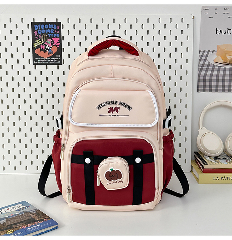 Kids Backpacks Backpack For Primary, Middle And High School Students, New Style, Fashionable, Large Capacity, Commuting, Simple Backpack_voghion.com