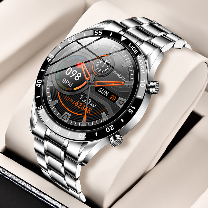 Sports Smart Watch for Men, Multi-Functional Bluetooth Calling, Health Monitoring, Blood Pressure, Heart Rate, Large Screen, Large Screen Touch Control