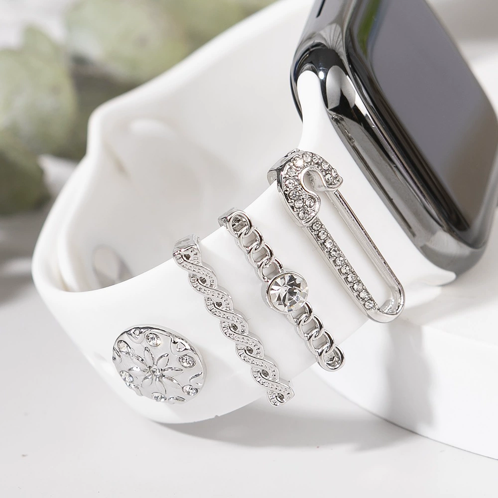 Бежка трансграничный яблочный ремешок декоративное кольцо iwatch силиконовый ремешок аксессуар