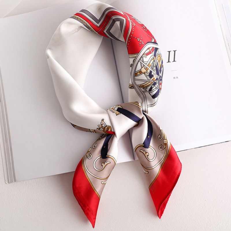 Female Hood Fashionable Silky Satin Wrapped Breathable