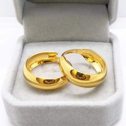 High-quality imitation gold-plated earrings, niche earrings for the elderly, 24K high-grade earrings, smooth earrings for seniors that stay youthful for a hundred years