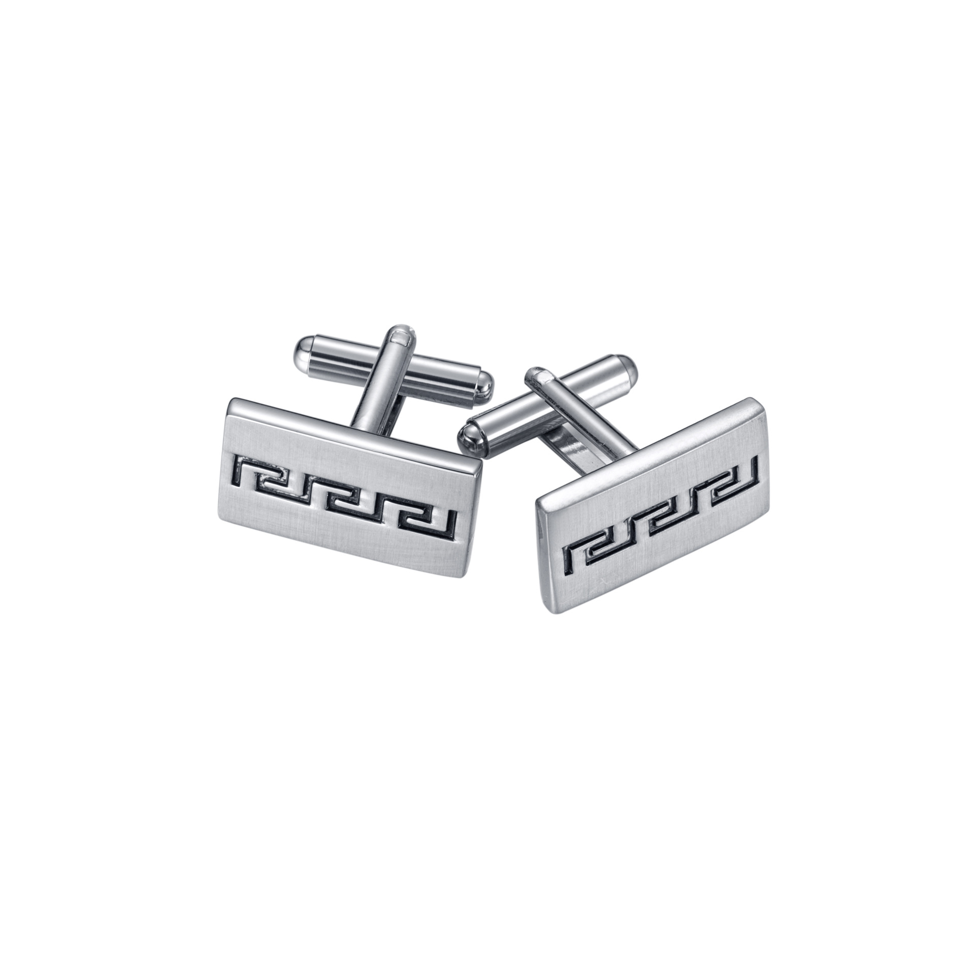 Dai Lai square love Metal black Enamel wire drawing Europe and America Simplicity high-grade man business affairs French shirt Cufflinks