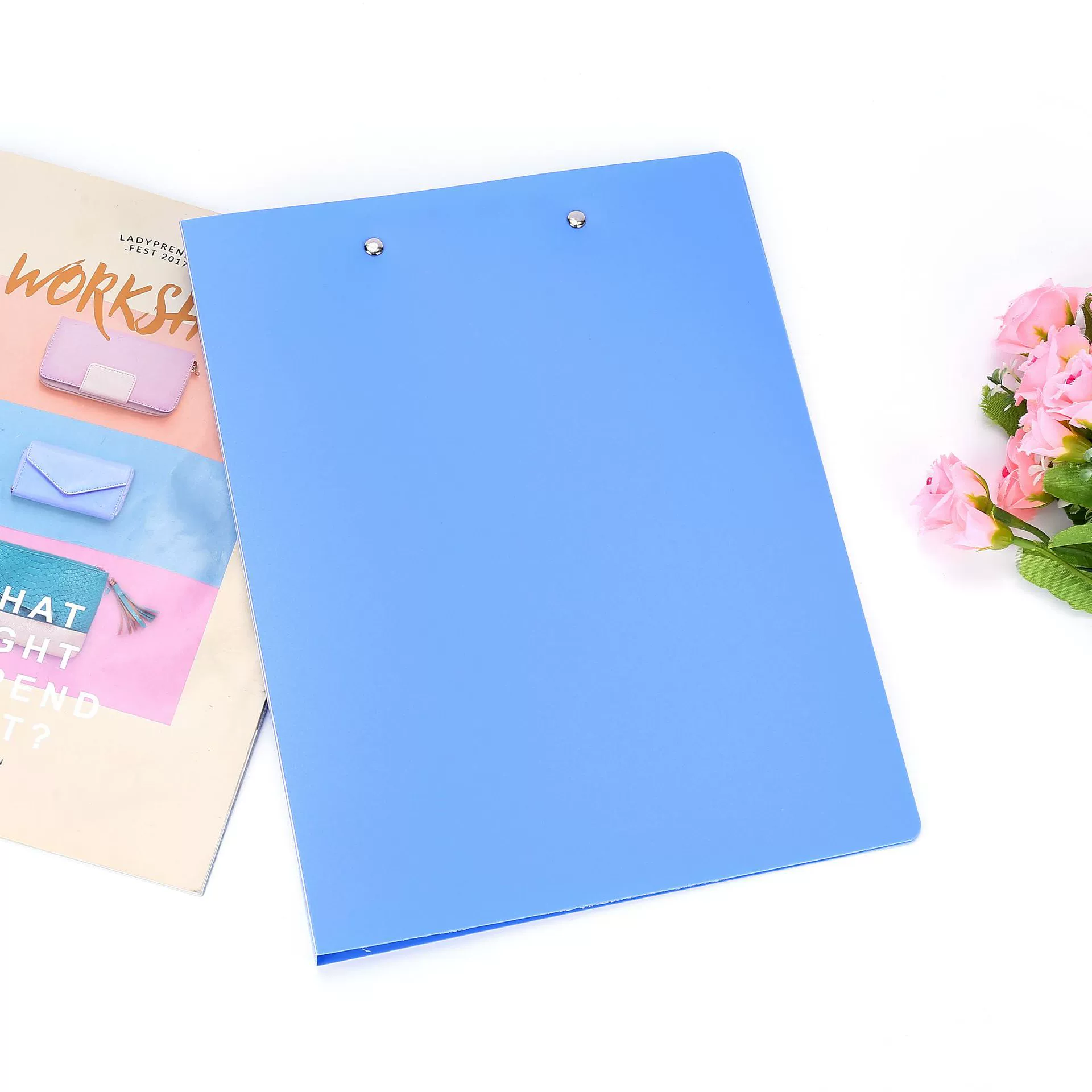 Thick folder plastic plastic folder double folder single folder test papers resume folder menu clip wholesale