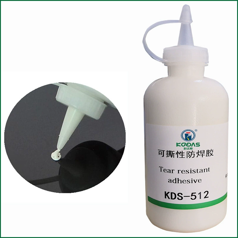Поставка высокотемпературного паяльного клея 512, устойчивого к высоким температурам, разрываемый паяльный клей для печатных плат, SMT, отслаивающийся клей для пайки