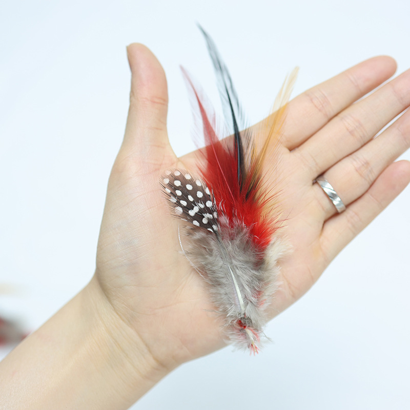 Plumas rojas al por mayor boda jardín de infantes diy plumas hechas a mano pieles de pavo pendientes de plumas de ganso accesorios accesorios de ropa image 48
