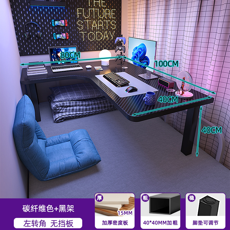 Mesa de cama dormitorio universitario perezoso mesa de esquina lateral tabla de escritorio colgante esquina escritorio de computadora