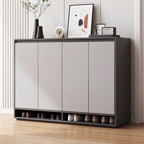 Shoe cabinet modern minimalist home entrance door stair outer shoe rack storage dustproof light luxury wall panel entrance cabinet