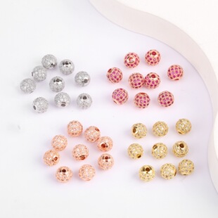 �~�18K��ɫ΢��ʯ�������θ���DIY����朴���M荿��������