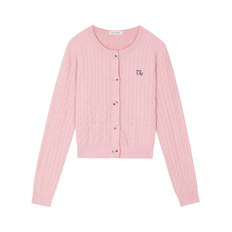 24 invierno Puyuan [en stock] Cardigan de punto de torsión para mujeres otoño invierno de la universidad