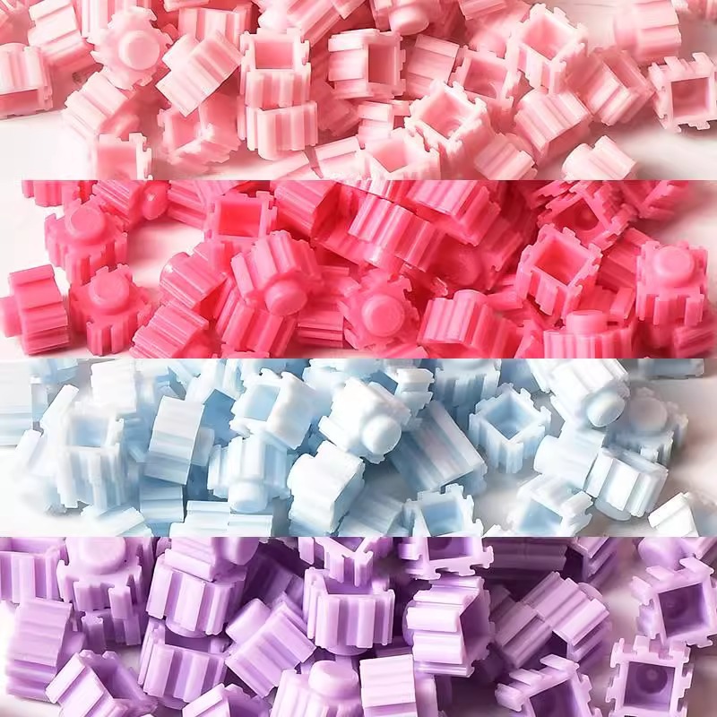 Materiales hechos a mano relleno de bloques redondos gránulos de bloques populares sensación de mano decoración DIY juguetes descomprimidos