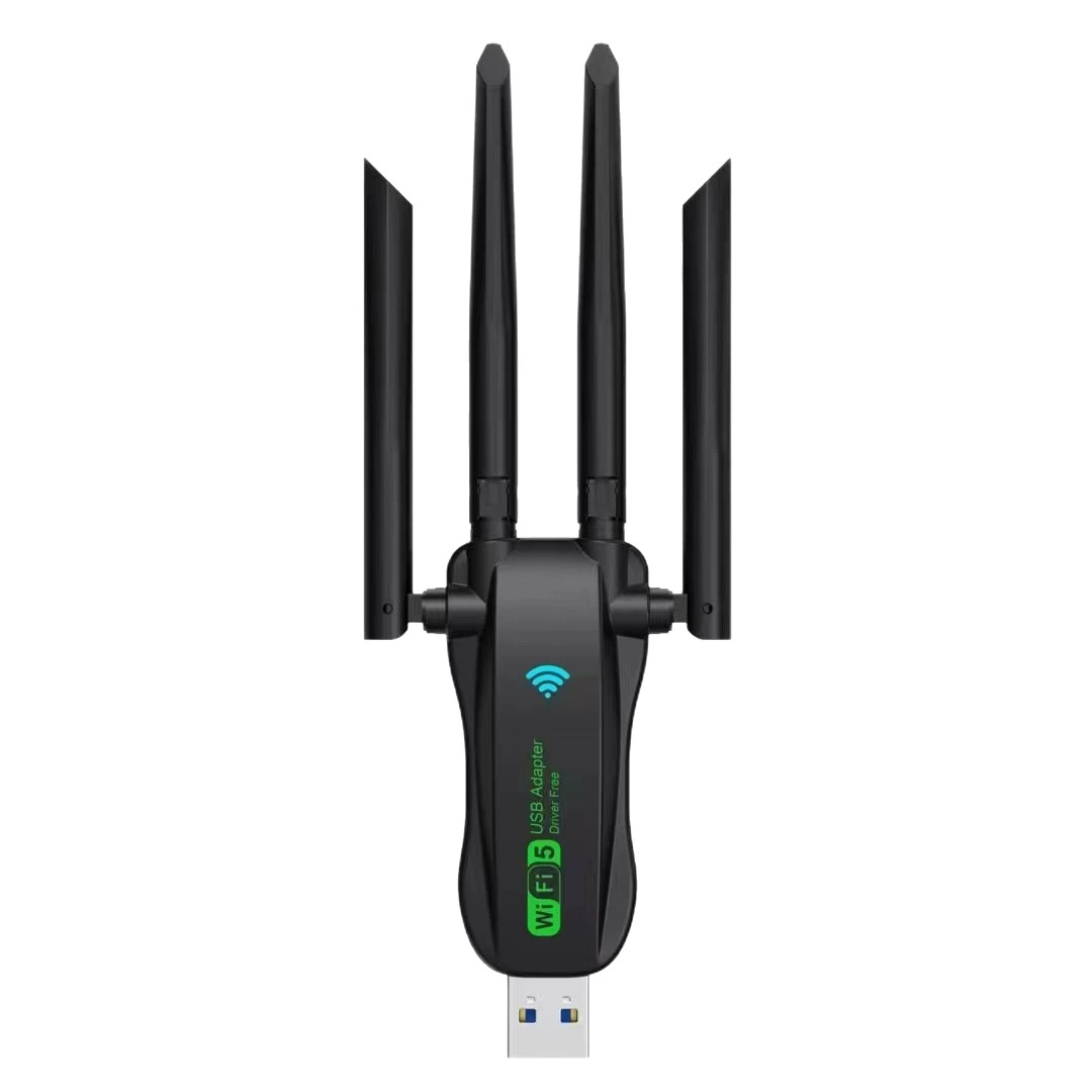 USB беспроводная сетевая карта 1300Mbps гигабитная 5G двойной диапазон, драйвер-лоф wifi6 компьютерный приёмник
