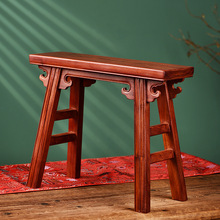 红木家具赞比亚血檀小方凳门口换鞋凳客厅中式实木板凳儿童矮凳子