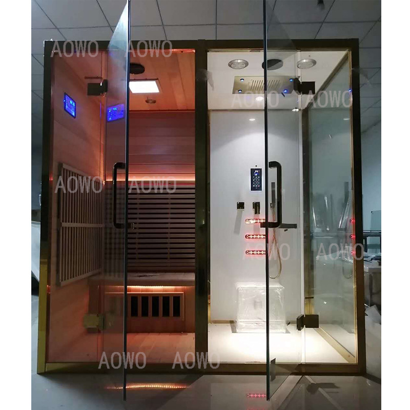 Sala de vapor húmedo y seco no estándar en todo el baño sala de ducha doméstica sauna de vapor húmedo casa de vapor húmedo