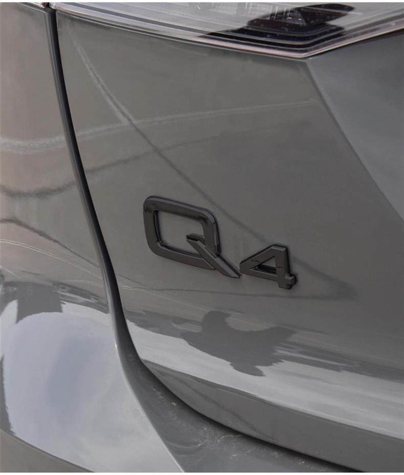 Suitable for Audi new energy vehicle emblems, Q2L, Q4, Q6, and e-tron models; also for modifying the rear emblems of Audi vehicles