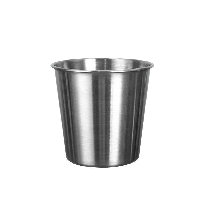 304 cubo de hielo de acero inoxidable Mini pequeño cubo de hielo de cerveza portátil Cubo de champán creativo Cubo de merienda comercial coreano