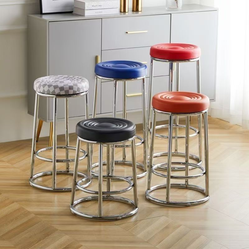 Bar Stool Cashier Stool Light Luxury Bar High Stool Bar Chair Cafe Front Desk High Stool Ktv Game Hall