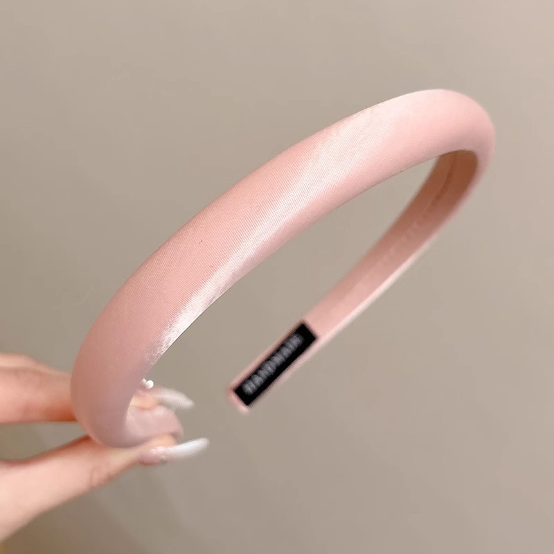 Diadema de color café de otoño e invierno para mujer 2025 nuevo paquete de cabello, diadema de presión superior de cabeza alta, toallita de tarjeta de viaje de salida exterior de todo fósforo