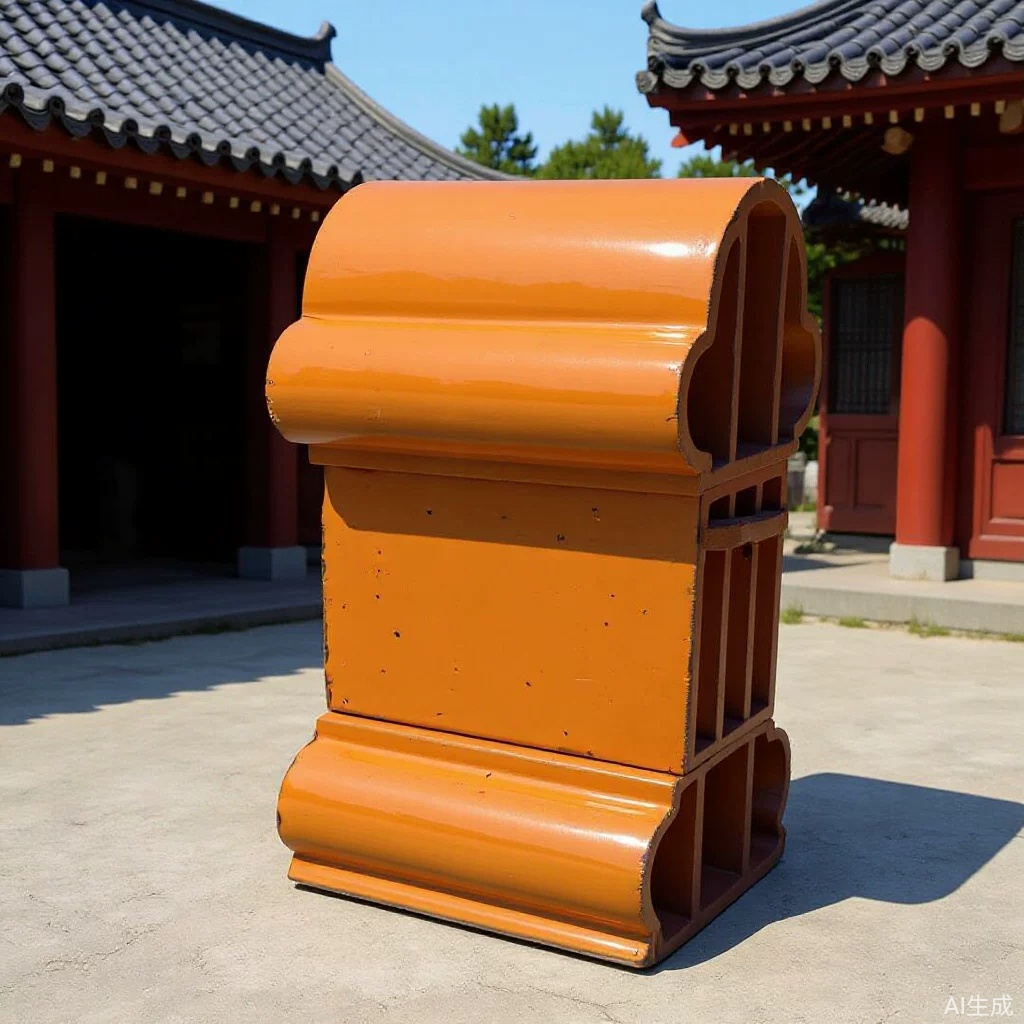 厂家直销脊瓦正脊寺庙脊瓦楼顶脊加高金黄色屋筒字脊琉璃瓦
