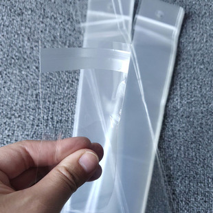 Wholesale Transparent Card Holder Bags Opp Plastic Self-Adhesive Bags Long Strip Hanging Hole Brush Chopstick Bags Hanging Packaging Bags