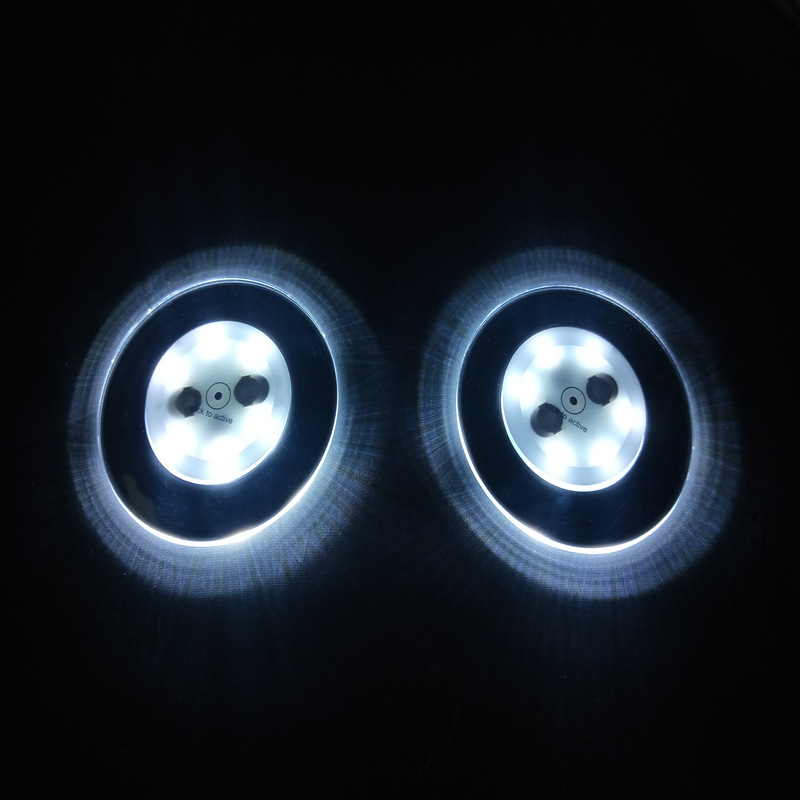 LED发光杯垫 圆形亚克力材质 薄款发光底座 酒吧KTV闪光杯垫