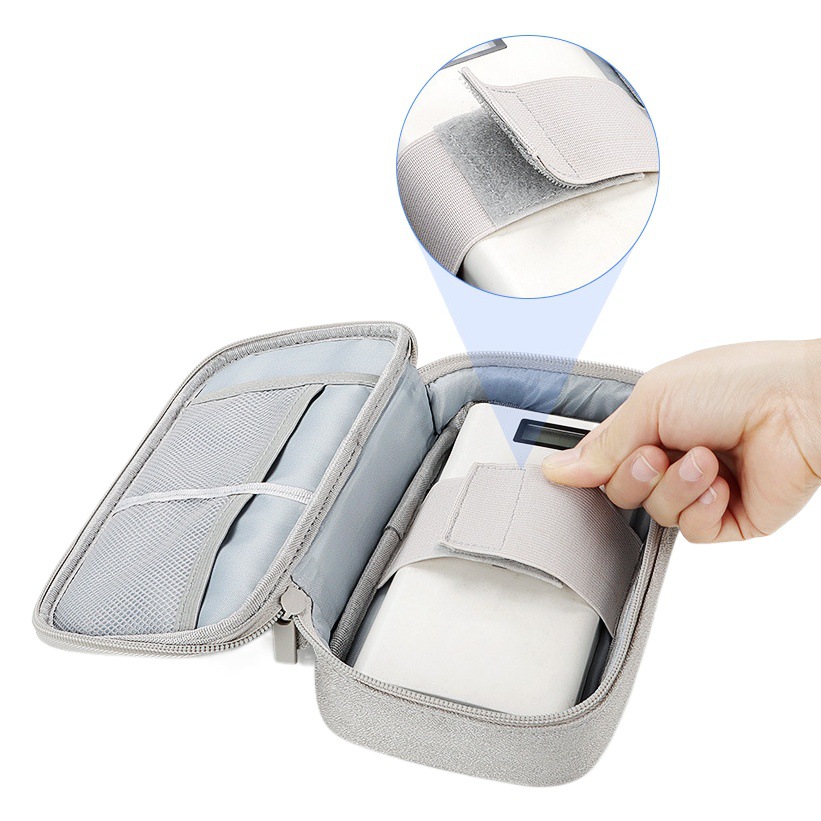Multifunctional Mobile Phone Digital Accessories Cosmetics Bag Mobile Phone Bag U Disk Power Bank Mobile Hard Drive Data Cable Cosmetics Bag