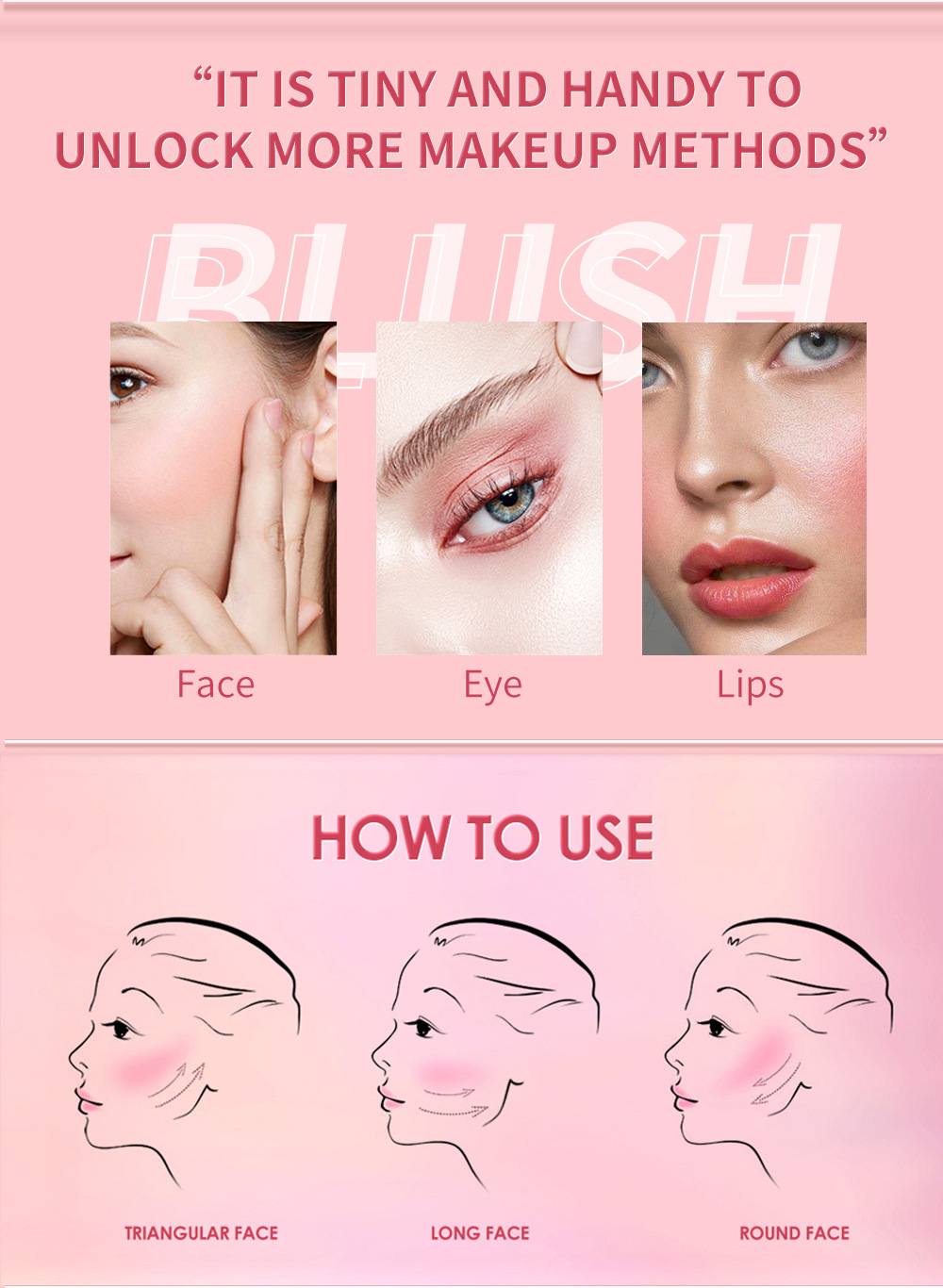 Han Daiyan Little Fat Stick Rouge Pearl powder blusher Cream Natural Sun Red_voghion.com