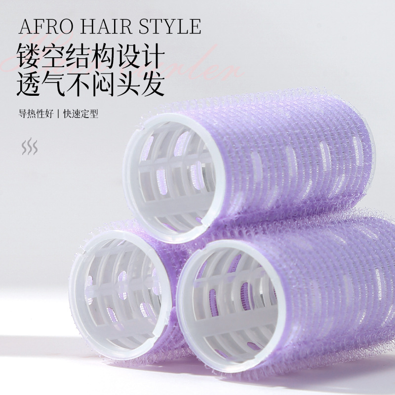 LMLTOP Velcro autoadhesivo 3 paquetes de cabello rizado aire frange fijación rizado tubo LLT12