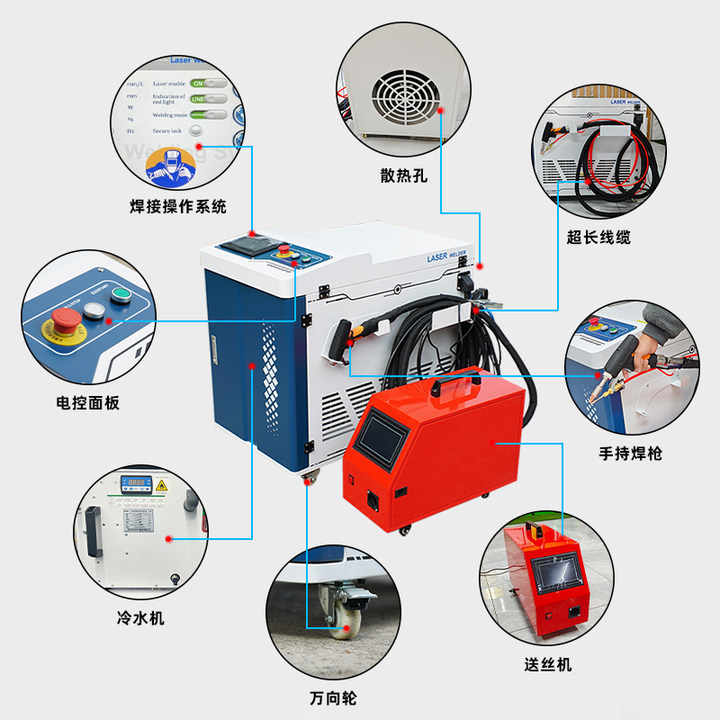 新型ハンドヘルドレーザー溶接機1500w2000w3000w Chuangxinレーザー溶接機はステンレス鋼とアルミニウムを溶接します|undefined