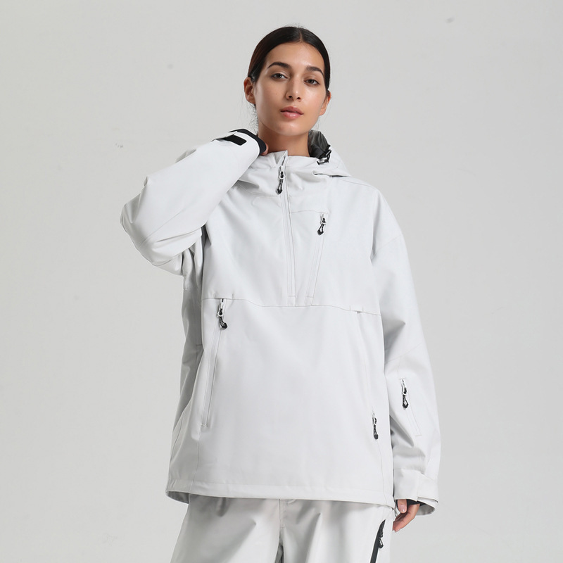 Ski Wear Women's New Snowboard Pullover Workwear Windproof, Waterproof, Breathable, Loose American Professional Ski Wear Top