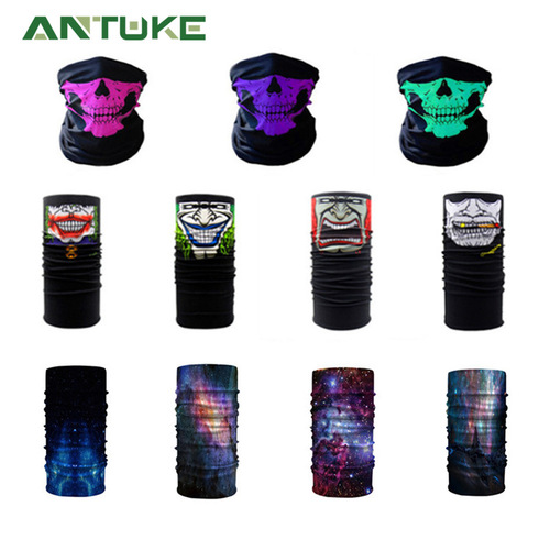Variety of skull headscarf cycling mask warm scarf ski Halloween props multi-functional seamless magic headscarf