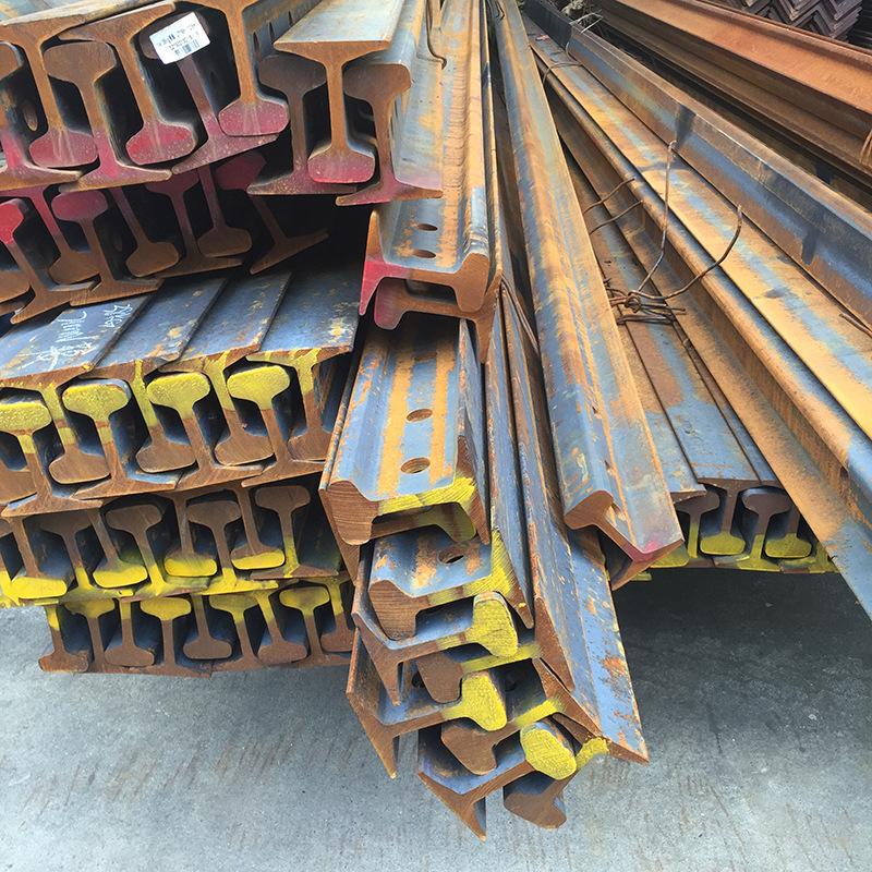 现货铁路用起重机钢轨55Q热轧24kg钢轨 地铁轨道用轨道钢批发高铁