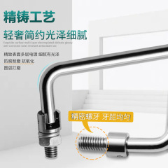 Stainless steel movable foldable handle solid ls506 drawer cabinet door handle industrial box handle iron chrome plated
