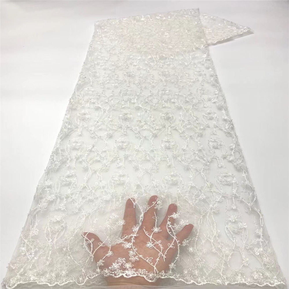 Nueva suave malla lentejuelas tubo de tela de encaje ropa de mujer vestido cena vestido de novia encaje JX1747