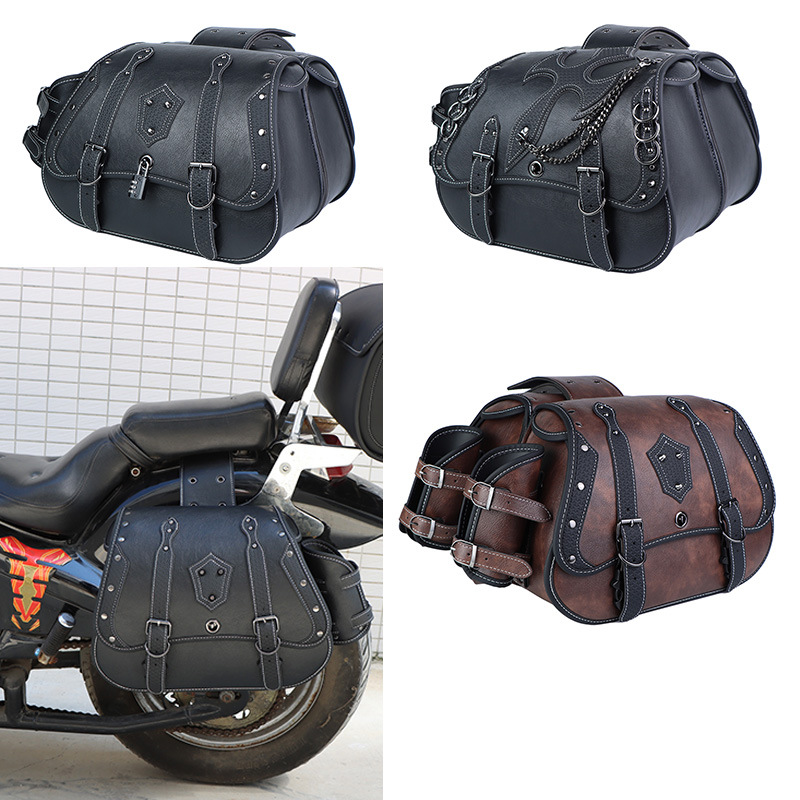 Hot-Selling Foreign Trade European and American Punk Style Motorcycle Bag Harley Motorcycle Outdoor Riding Side Bag Modification Equipment