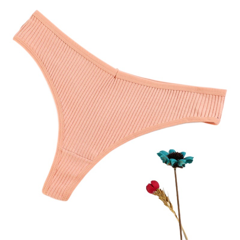 Algodón puro Tanga chica sexy moda transpirable ropa interior femenina 18-40 años hilo femenino T-string ventas directas de fábrica