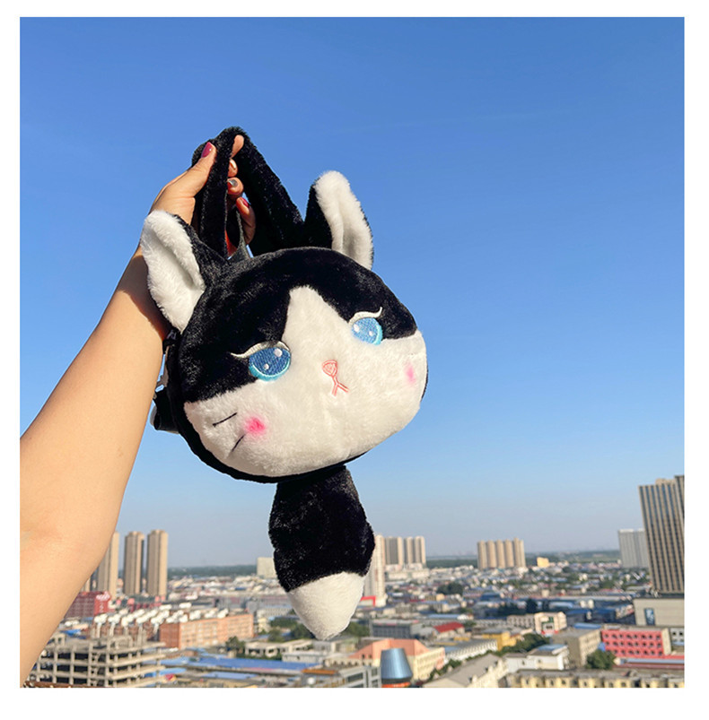 137g Weight Zipper Closure Type Single Shoulder Strap, Top Handle Strap Type Shoulder Bag Bags Type Casual Occasion Plush Material Animal, Cartoon Pattern Spring, Autumn&Winter Season Kid'S Gender Cute Style Round Shape Kid'S Plush Animal Cartoon Cute Round Zipper Shoulder Bag 8